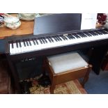 A KAWAI CL25 DIGITAL PIANO, BLACK CASED