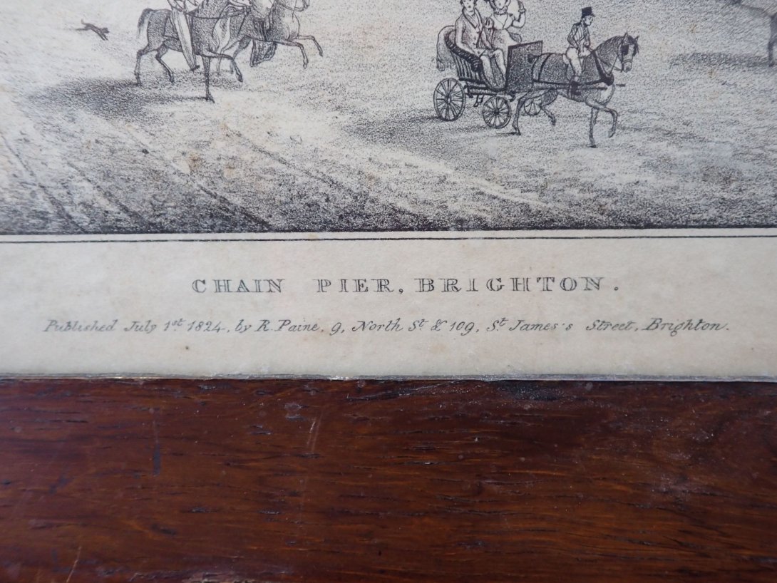 CHAIN PIER, BRIGHTON , PUBLISHED 1824 - Image 2 of 2