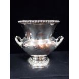 A SILVER PLATED CAMPANA CHAMPAGNE BUCKET