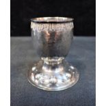 SILVER CHRISTENING EGG CUP