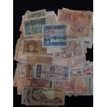 A COLLECTION OF BANKNOTES