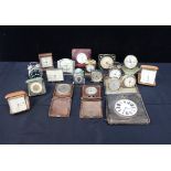 A COLLECTION OF EDWARDIAN AND LATER BEDSIDE CLOCKS