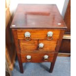 GEORGE III MAHOGANY NIGHT COMMODE