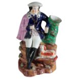 A VICTORIAN STAFFORDSHIRE POTTERY FIGURE, PRINCE ALFRED