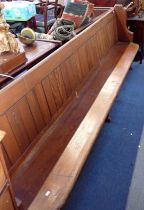 A VICTORIAN PITCH PINE PEW