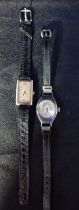 GOLDSMITH AND SILVERSMITH CO. LONDON: A LADIES' SILVER CASE WRISTWATCH
