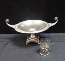 WMF: A JUGENDSTIL/ART NOUVEAU TODDY GLASS AND HOLDER