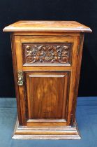 A LATE VICTORIAN MAHOGANY POT CUPBOARD