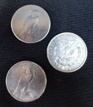 1921 SILVER ONE DOLLAR COIN