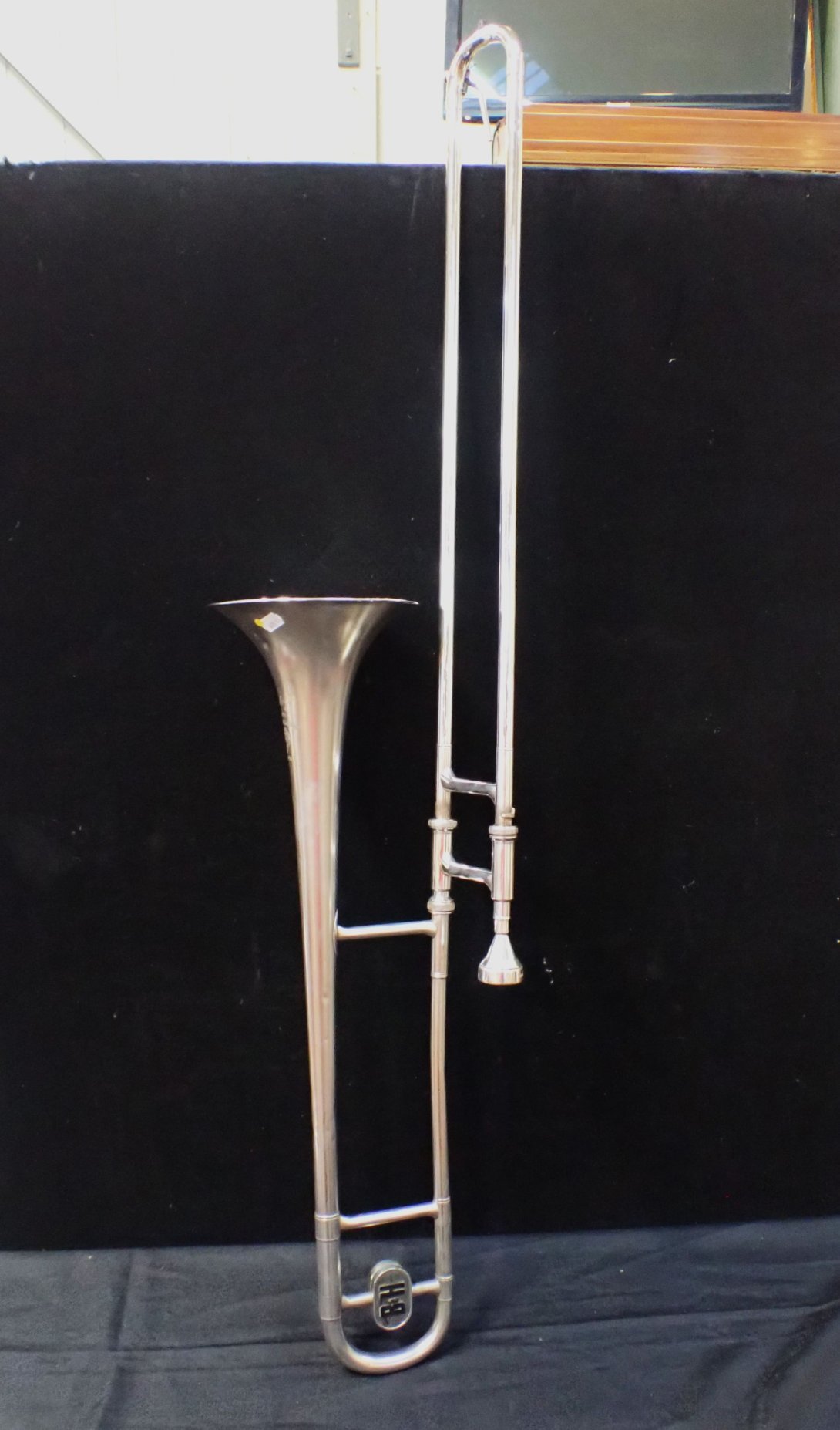 A BOOSEY & HAWKES SILVER COLOURED 'REGENT' TROMBONE - Image 2 of 4