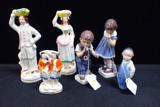 THREE COPENHAGEN PORCELAIN FIGURES OF CHILDREN