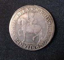 A 1642-1649 CHARLES I HALF CROWN