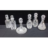 A COLLECTION OF WATERFORD CRYSTAL DECANTERS