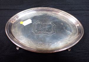 A GEORGE III SILVER TEAPOT STAND