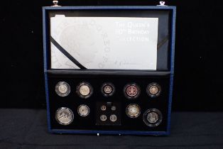 ROYAL MINT: THE QUEENS 80TH BIRTHDAY COLLECTION OF SILVER COINS