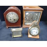 A 'GOLIATH' WATCH CASED IN BRASS AS A CAR/COCKPIT CLOCK