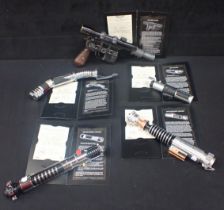 A COLLECTION OFOFFICIAL PROP STAR WARS REPLICA LIGHTSABERS