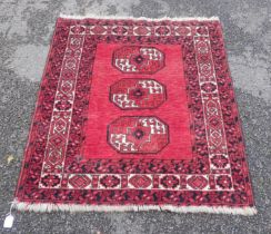 A BELOUCH RUG OF TURKMAN DESIGN