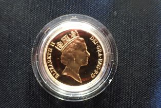 A 1987 QUEEN ELIZABETH II GOLD DOUBLE SOVEREIGN