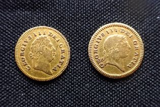 TWO GEORGE III THIRD-GUINEAS