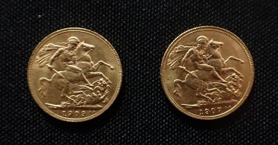 A 1907 EDWARD VII GOLD SOVEREIGN