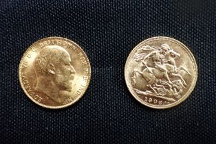TWO 1906 EDWARD VII GOLD SOVEREIGNS