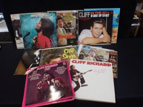 A COLLECTION OF CLIFF RICHARD VINYL LPs