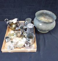 A COLLECTION OF PLATED AND METAL WARES