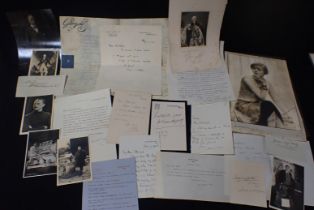 A COLLECTION OF AUTOGRAPHS: EDWIN LUTYENS, OSWALD MOSELEY, REGINALD DIXON