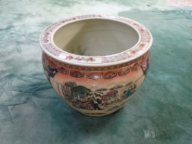 A CHINESE FISHBOWL/JARDINIERE
