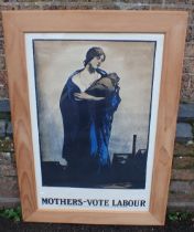 GERALD SPENCER PRYSE: 'MOTHERS - VOTE LABOUR' 1971 REPRINT
