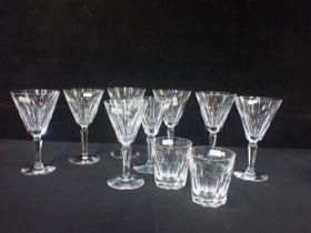 A SUITE OF WATERFORD CRYSTAL SHEILA PATTERN GLASSES