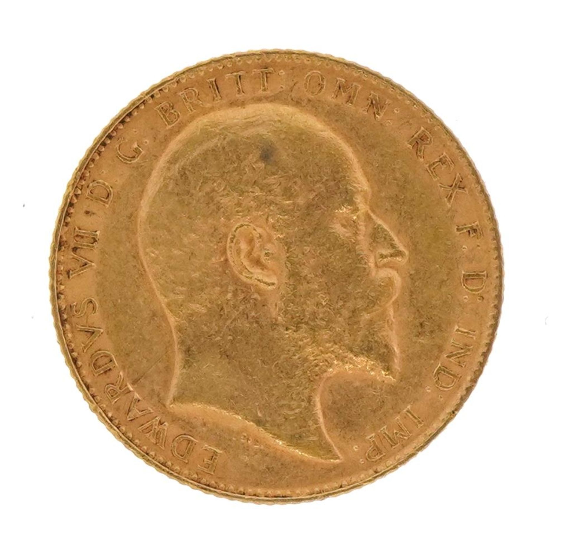 Edward VII 1904 gold sovereign - Image 2 of 3