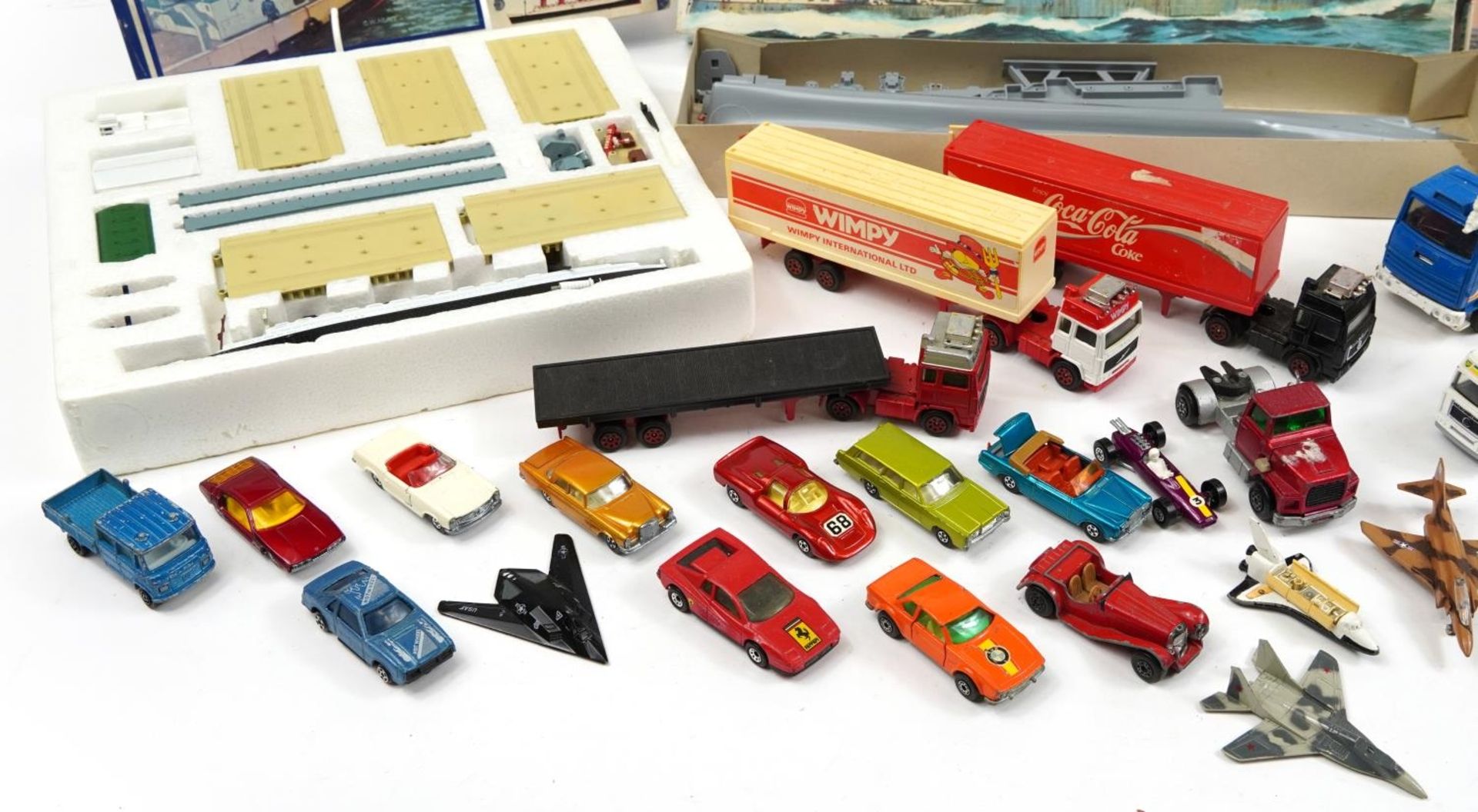 Vintage and later diecast vehicles including Corgi advertising container lorries, Matchbox, Airfix - Image 7 of 8