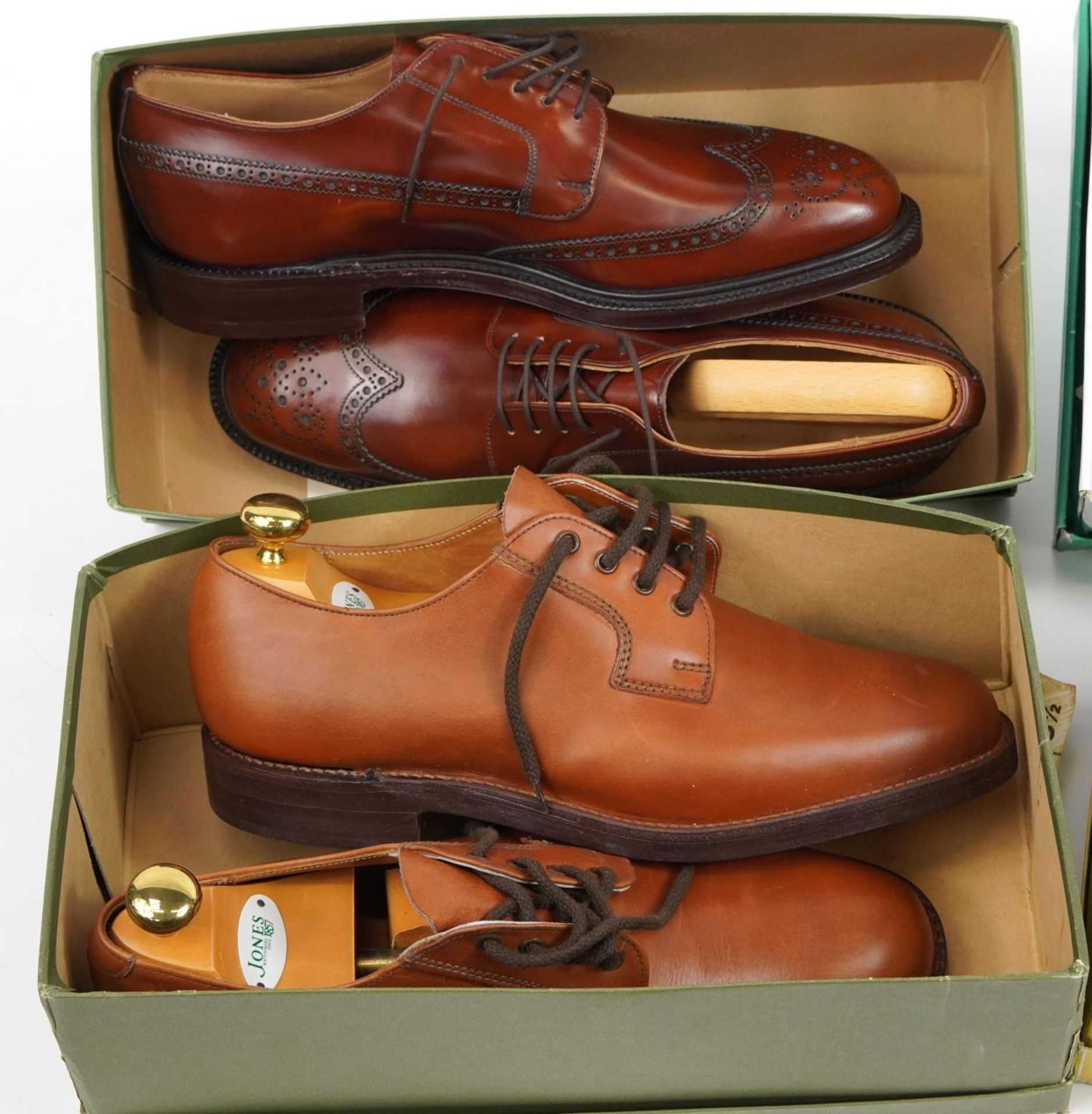 Four pairs of gentlemen's shoes with boxes, some as new, comprising Clarks Active Air size 10, Jones - Image 2 of 3