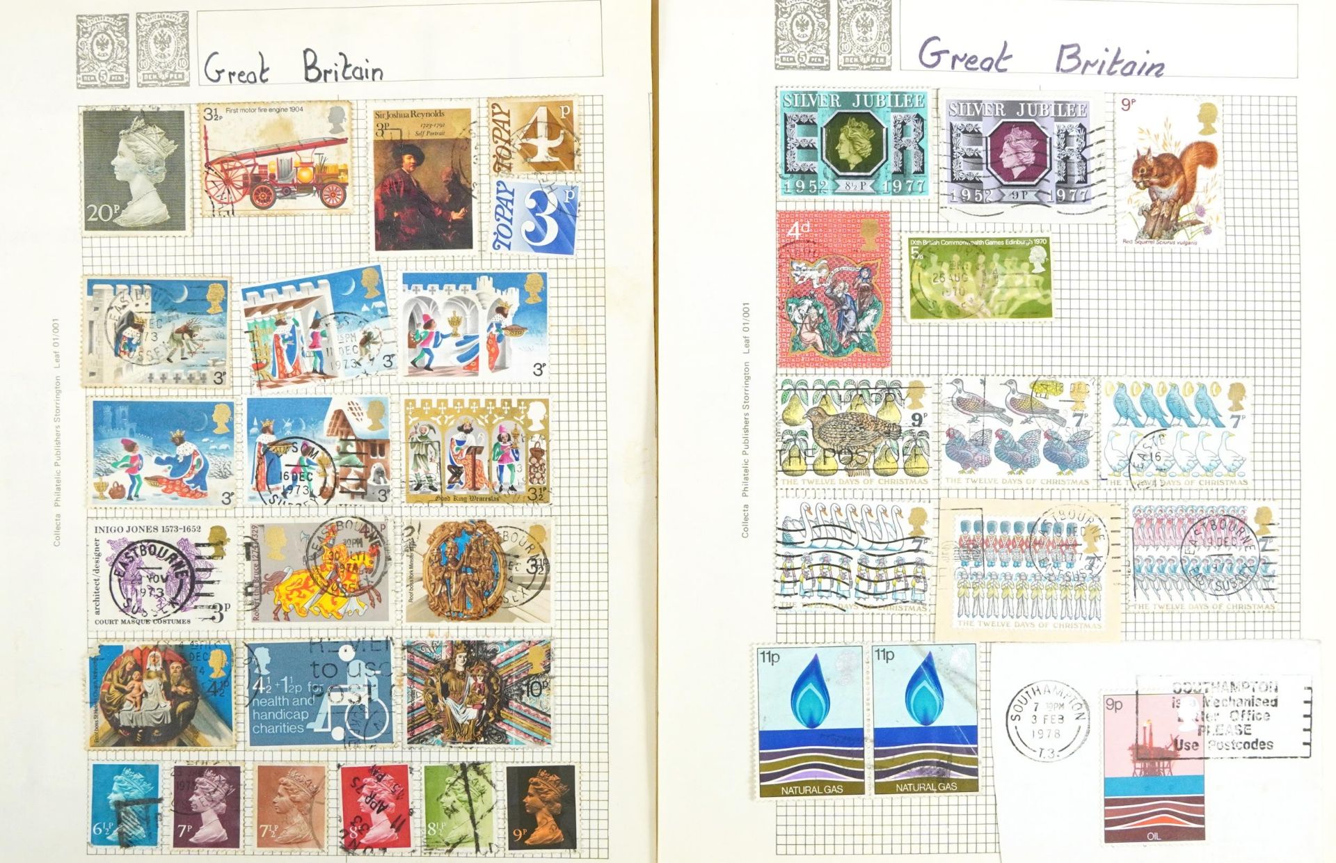 Collection of British and world stamps arranged in eight albums including Penny black and Penny reds - Bild 9 aus 15