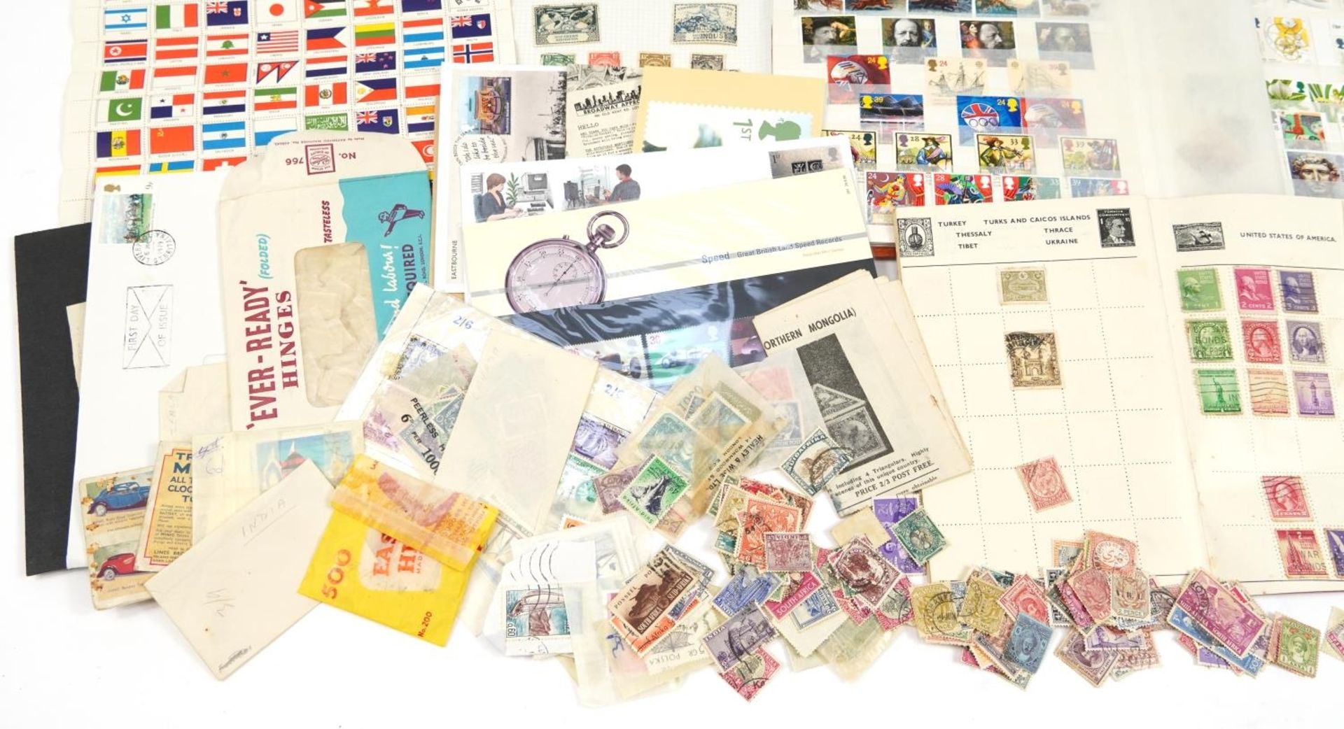 Collection of British and world stamps, come arranged in albums - Bild 4 aus 10