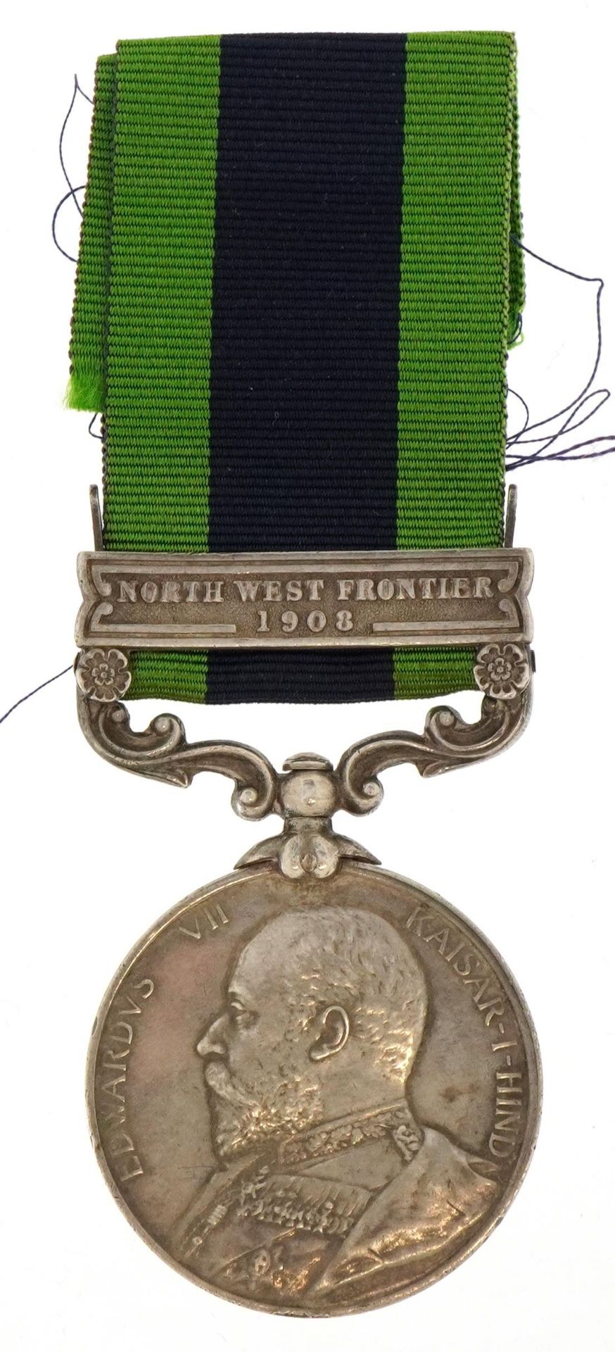 Edward VII British military India General Service medal with North West Frontier 1908 bar housed - Bild 3 aus 8