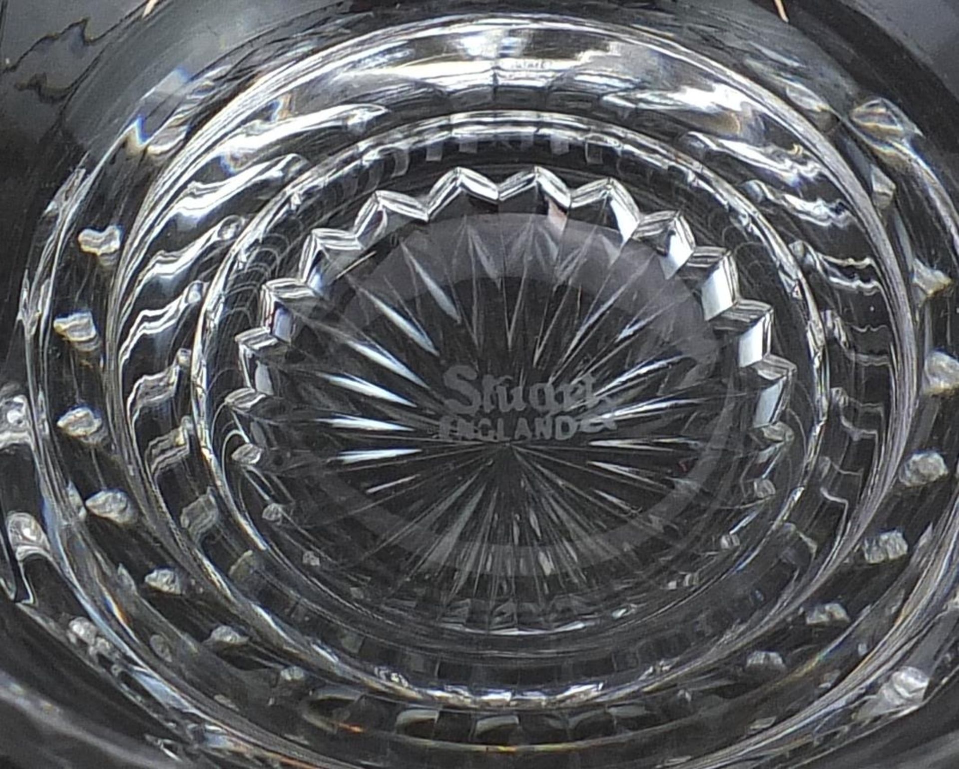 Set of six Stuart Crystal sundae dishes, each 11.5cm in diameter - Image 5 of 5