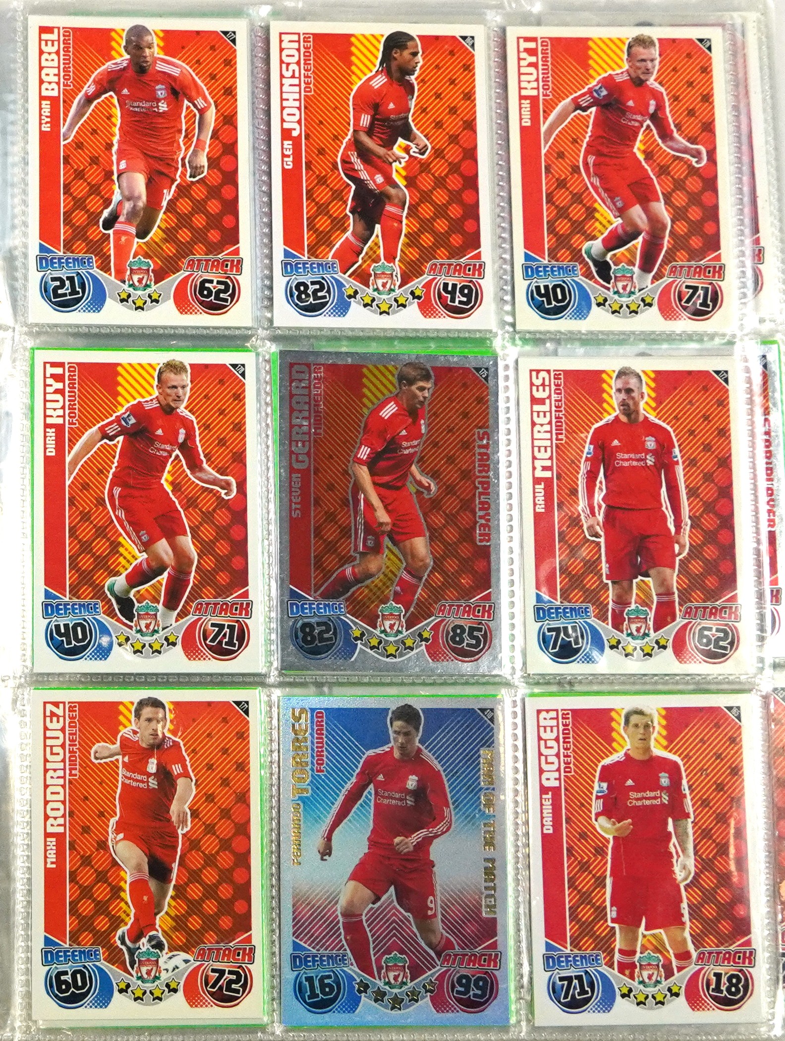 Topps Match Attax football cards including Sorensen, Scholls, Ferguson, Alonso and Upson West Ham - Image 9 of 12