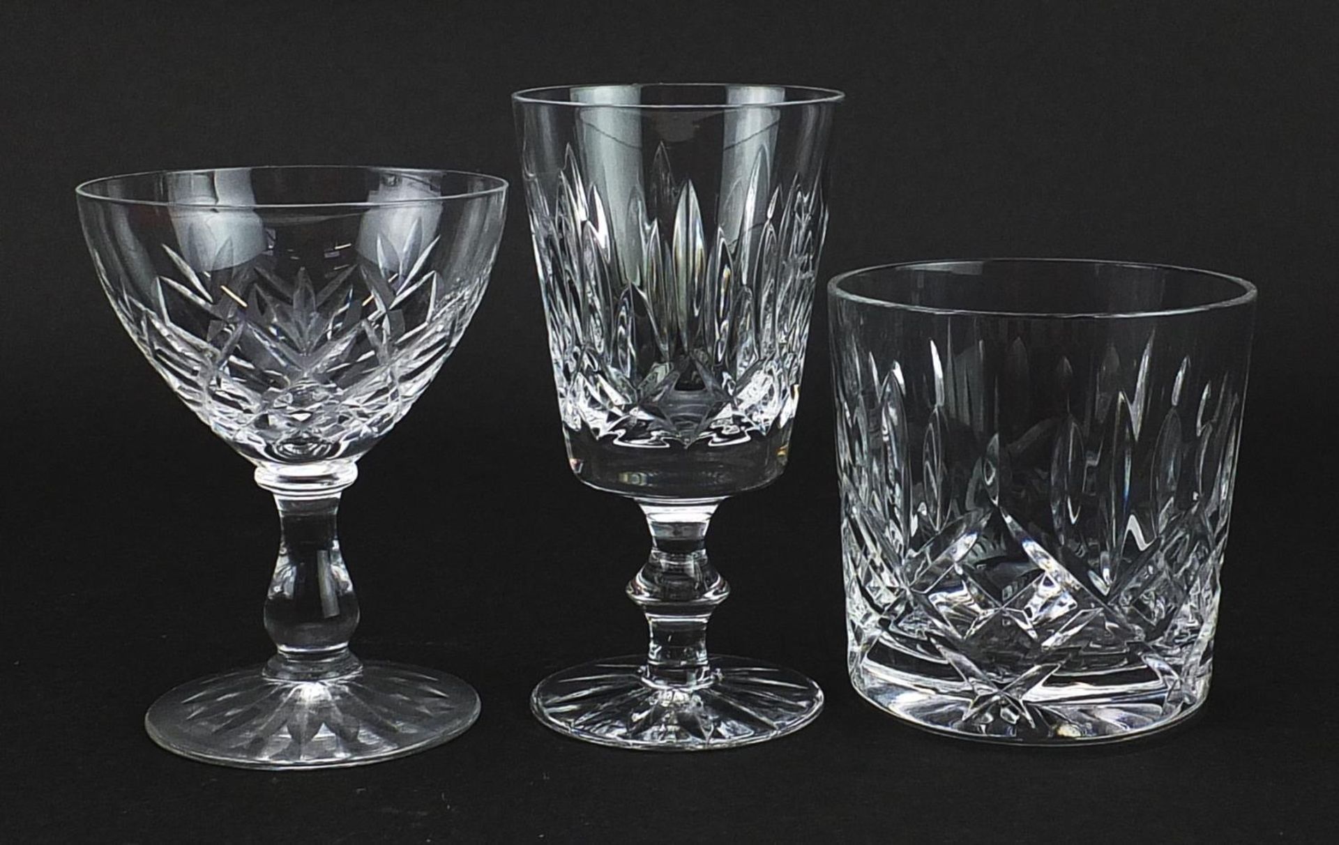 Royal Doulton crystal decanter and three sets of glasses, the decanter 23cm high - Image 4 of 4