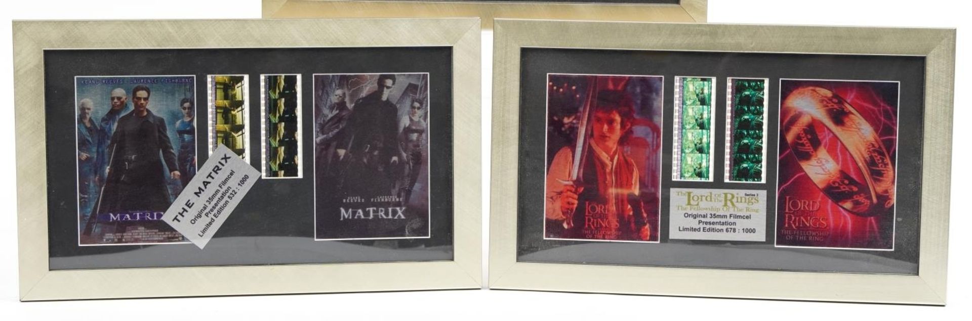 Three limited edition film cell displays comprising The Matrix, Harry Potter and the Chamber of - Image 3 of 7