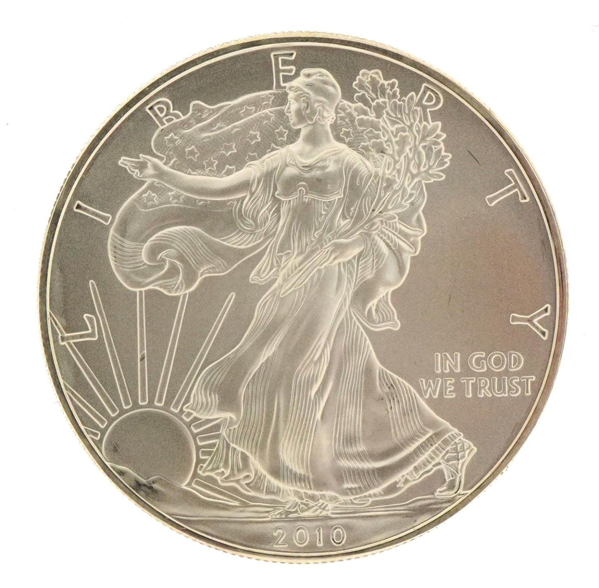 American 2010 one ounce fine silver one dollar