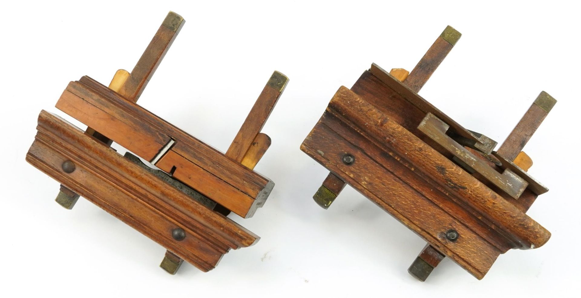 Two 19th century boxwood plough planes including John Moseley & Son and Marples & Son numbered 1943 - Image 3 of 4