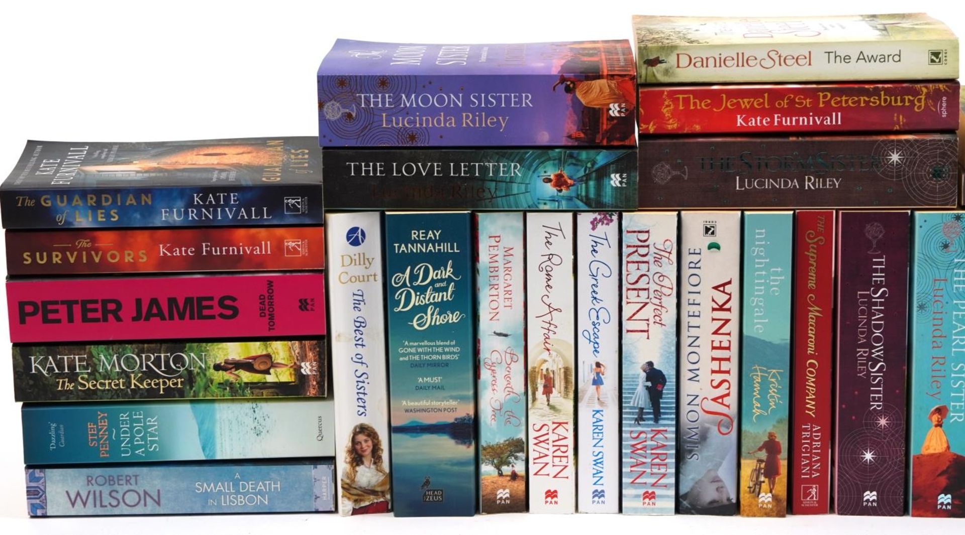 Assorted paperback novels including Simon Montefiore, Robert Wilson, Lucinda Riley and Kate - Image 2 of 3