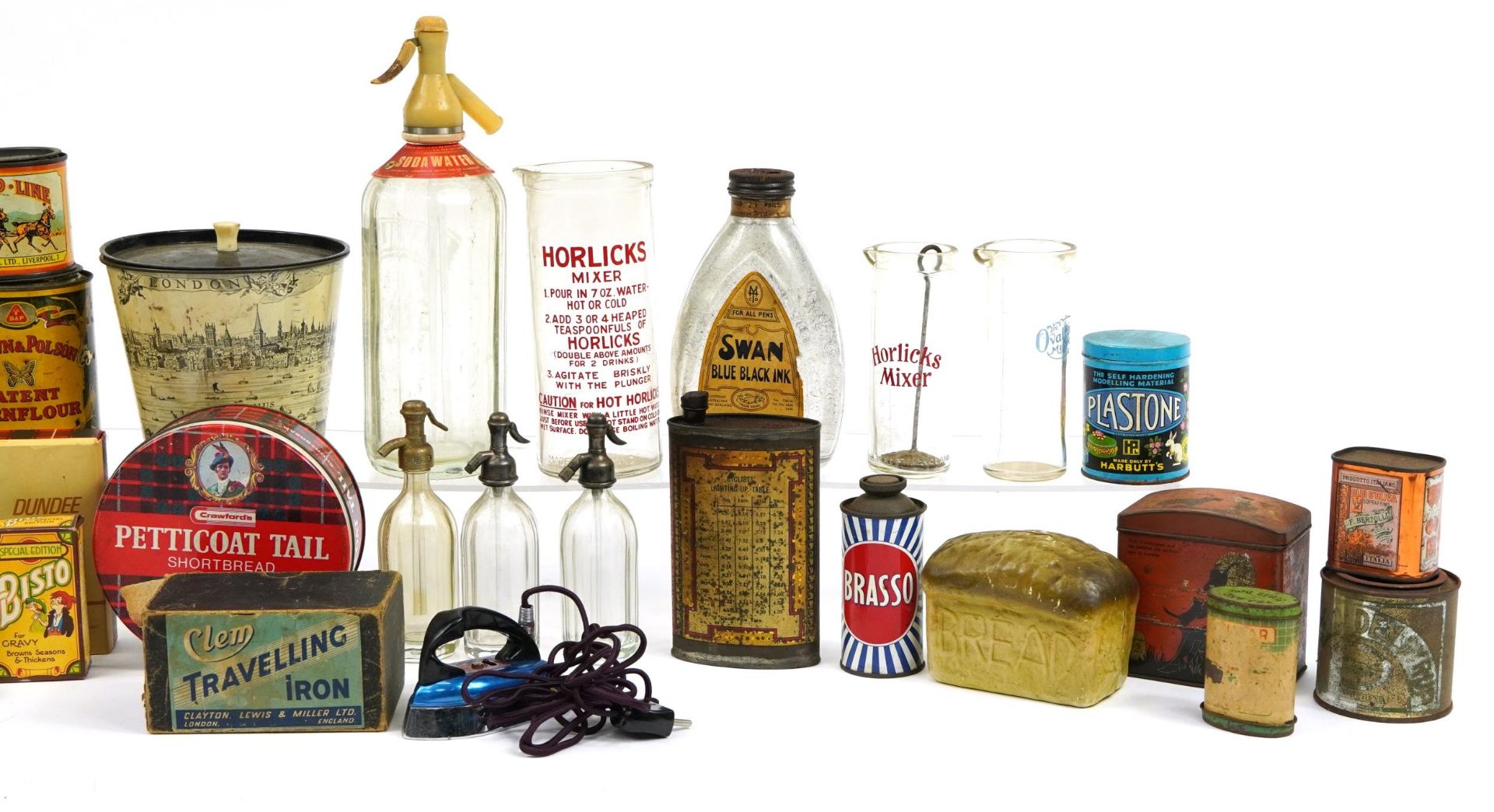 Kitchenalia and advertising sundry items including a Swan Blue Black Ink glass bottle, Hudson, Scott - Bild 3 aus 3