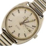 Bulova, gentlemen's Bulova Ambassador stainless steel automatic wristwatch with date aperture, the