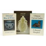 Three Chinese antiques collector's books comprising Chinese Carved Jade and Oriental Blue & White