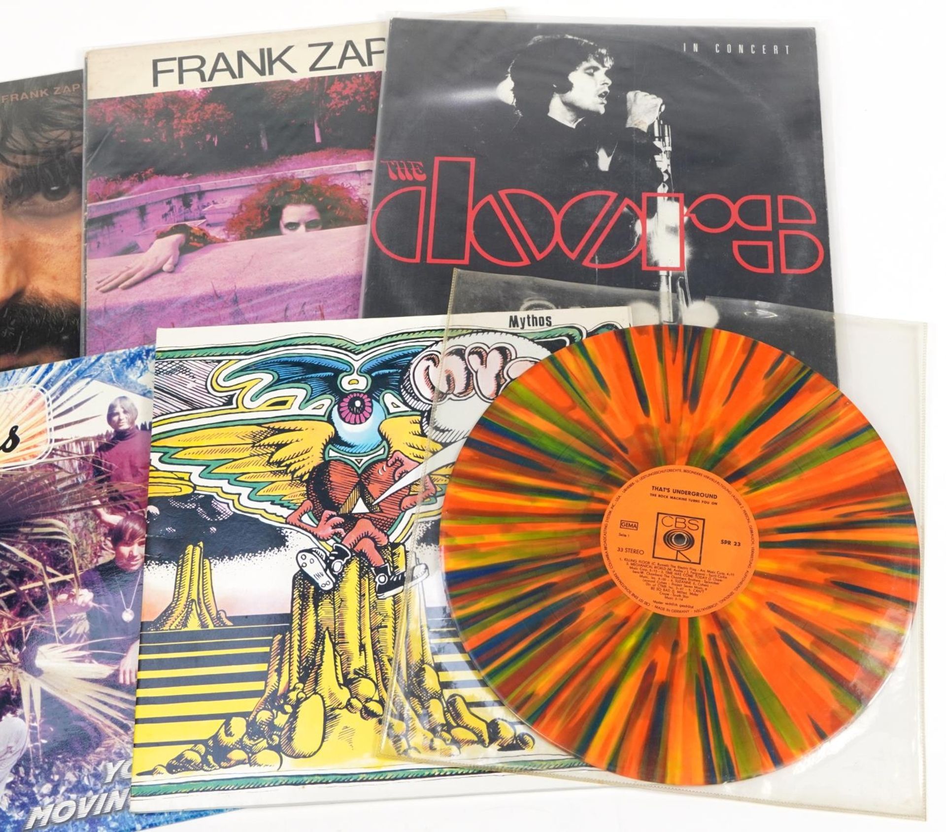 Vinyl LP records including Frank Zappa Hot Rats, The Doors and Blue Bus - Image 3 of 3