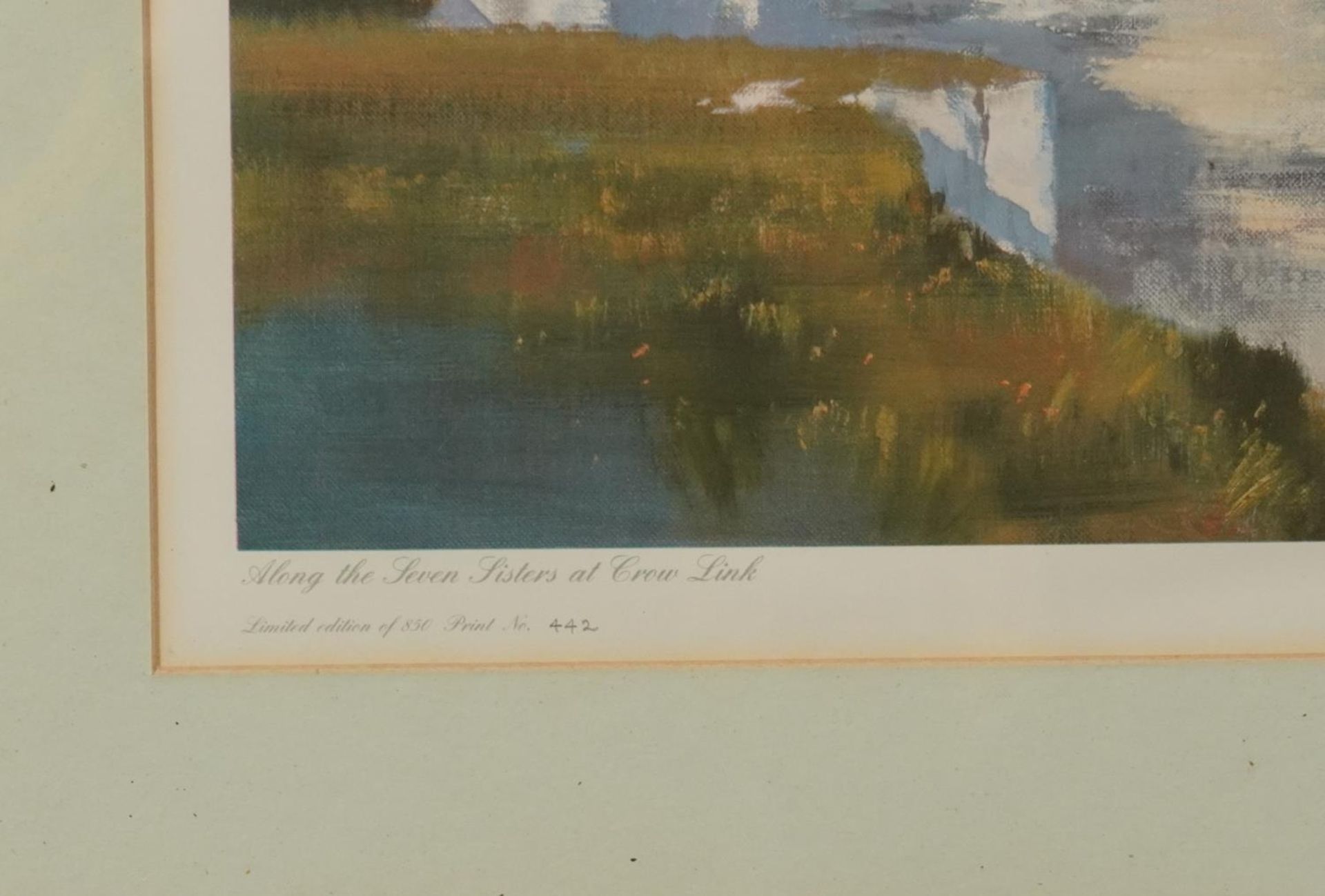 Frank Wooton - Along the Seven Sisters at Crow Link, pencil signed print in colour, limited - Image 3 of 7